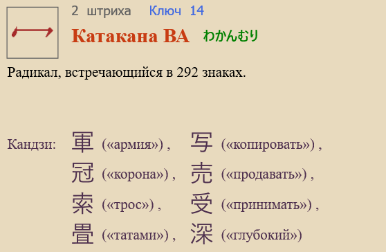 Катакана ВА